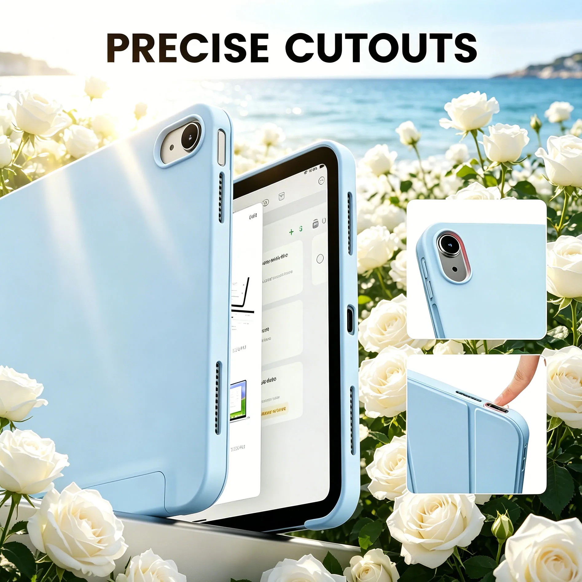 Sleek and Shockproof Full-Cover Tablet Protective Case