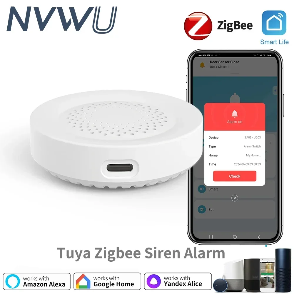 Smart Life / Tuya Alarm Sirene (auch Tür Gong) – Wifi gegen ZigBee im