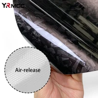 Carbon Fiber Film Glossy Black Car Body Film Forged Carbon Fiber Vinyl Wrap Film Self Adhesive Decal Sticker for Car Accessories 2