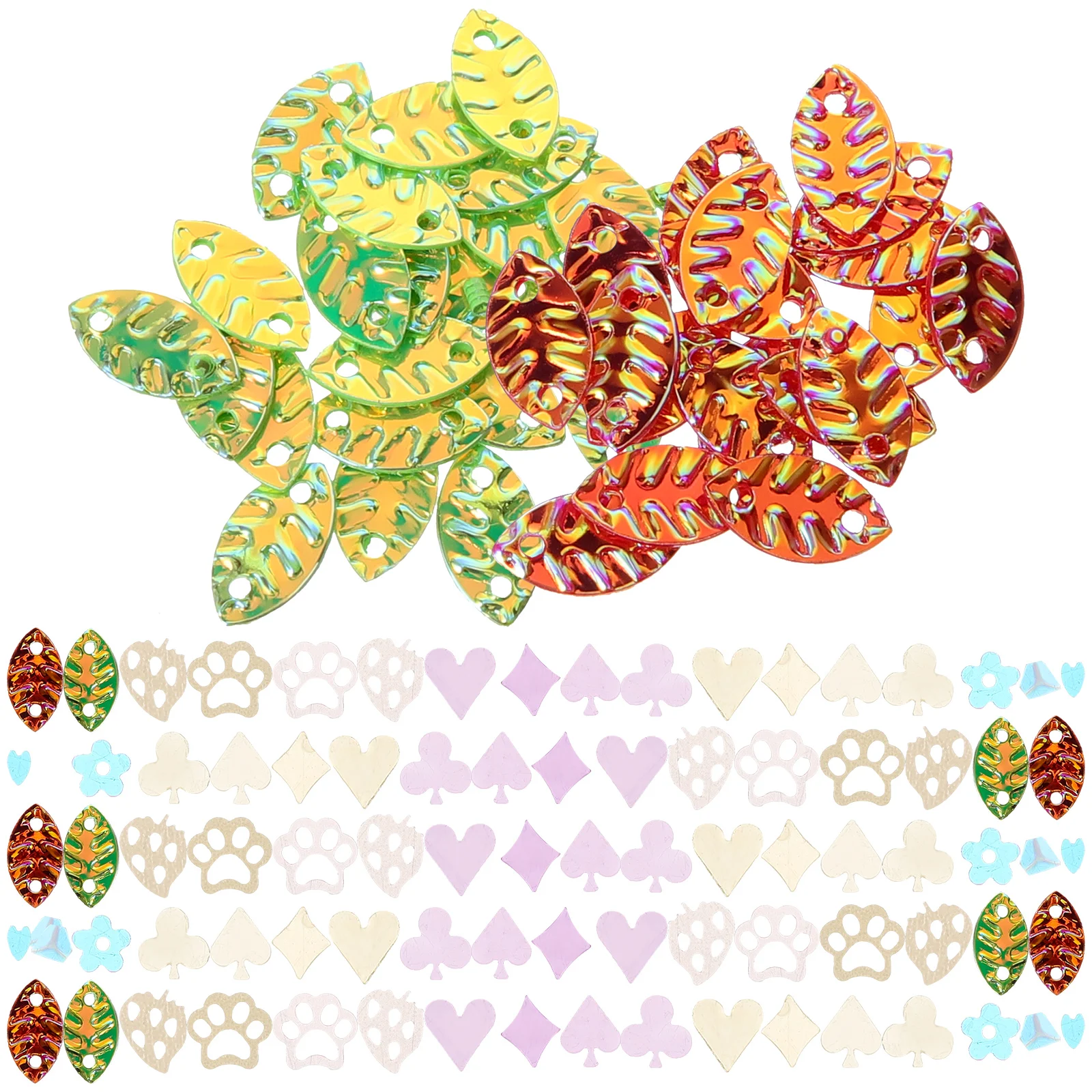

Plastic Sequin Beads Manicure Plant Clothing Sequins Nails Decoration Makeup Glitter
