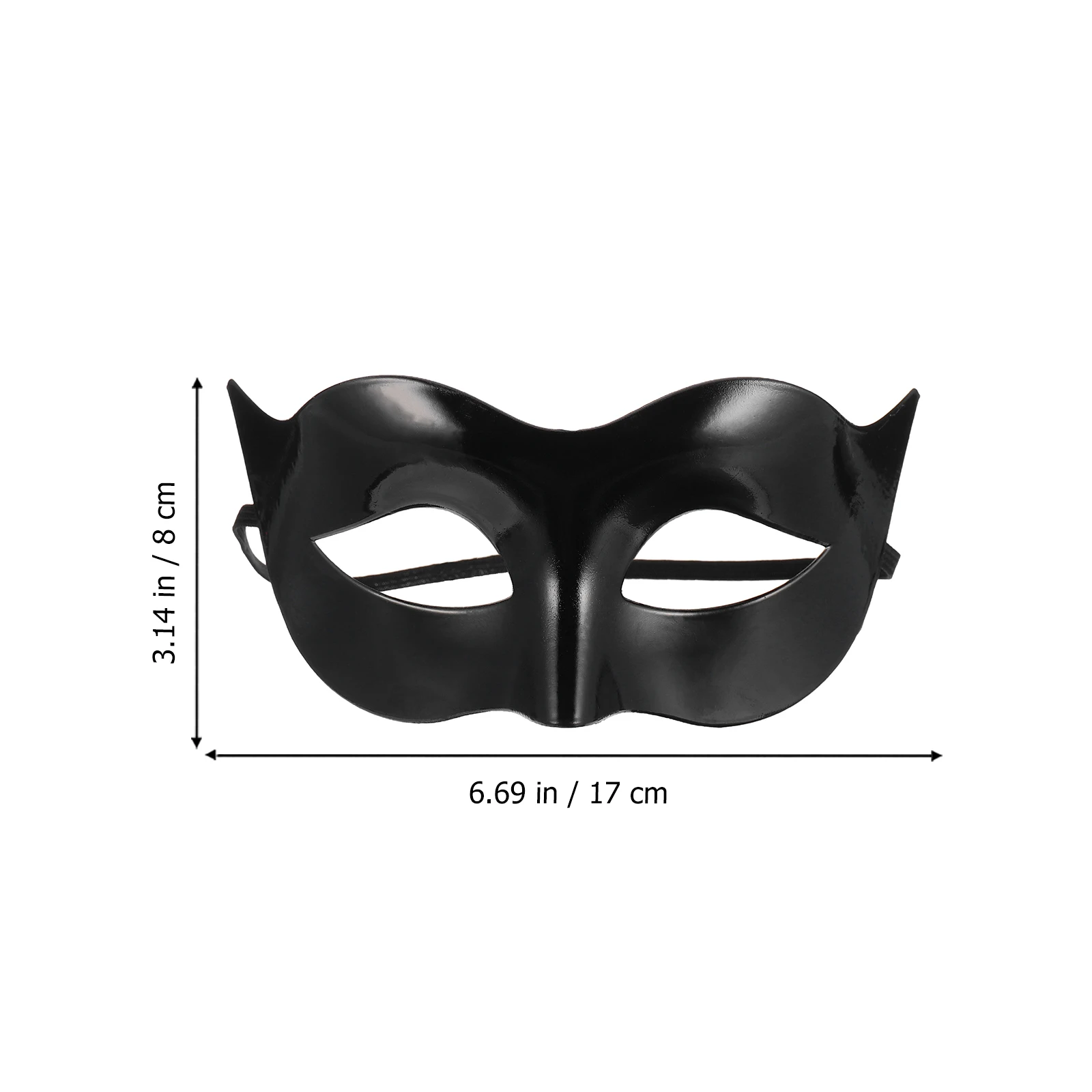 WINOMO Men Women Masquerade Costume Mask Prop Venetian Masquerade Half Face Mask Villain Eye Facepiece Party Decorative