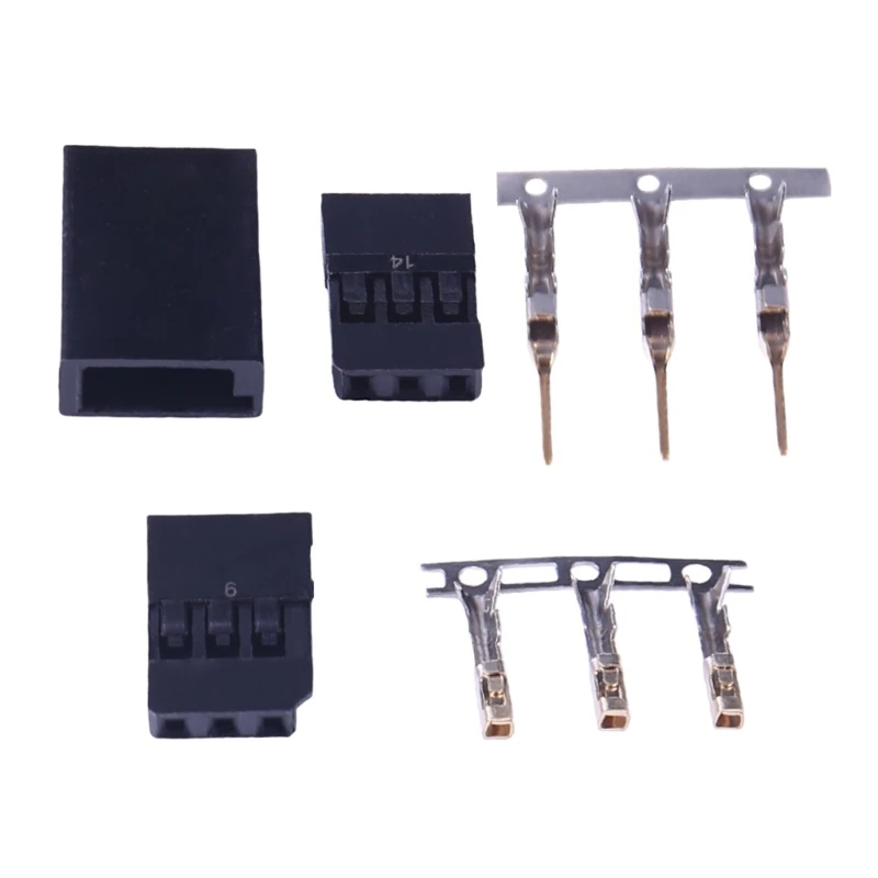 For Futaba Servo Plugs Female/Male 10/20Sets Diy Extension Connectors