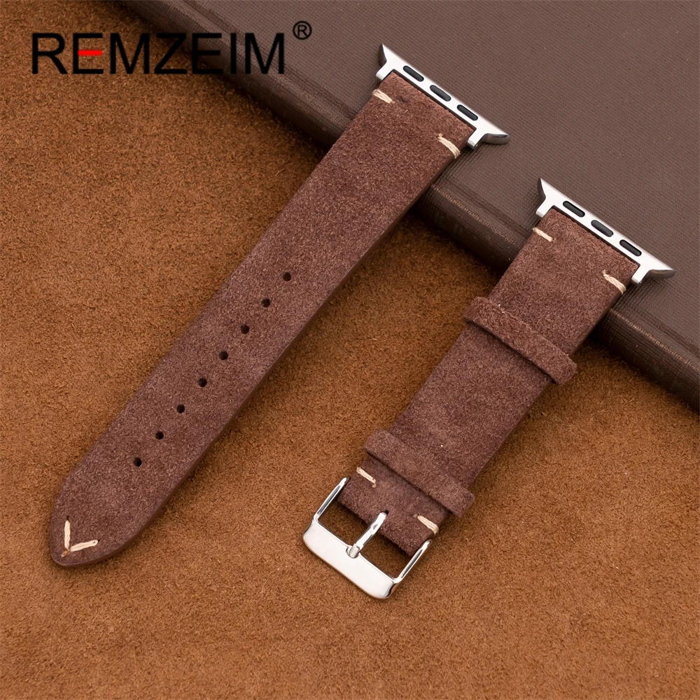 Premium Suede Strap for Smartwatch Wristbands
