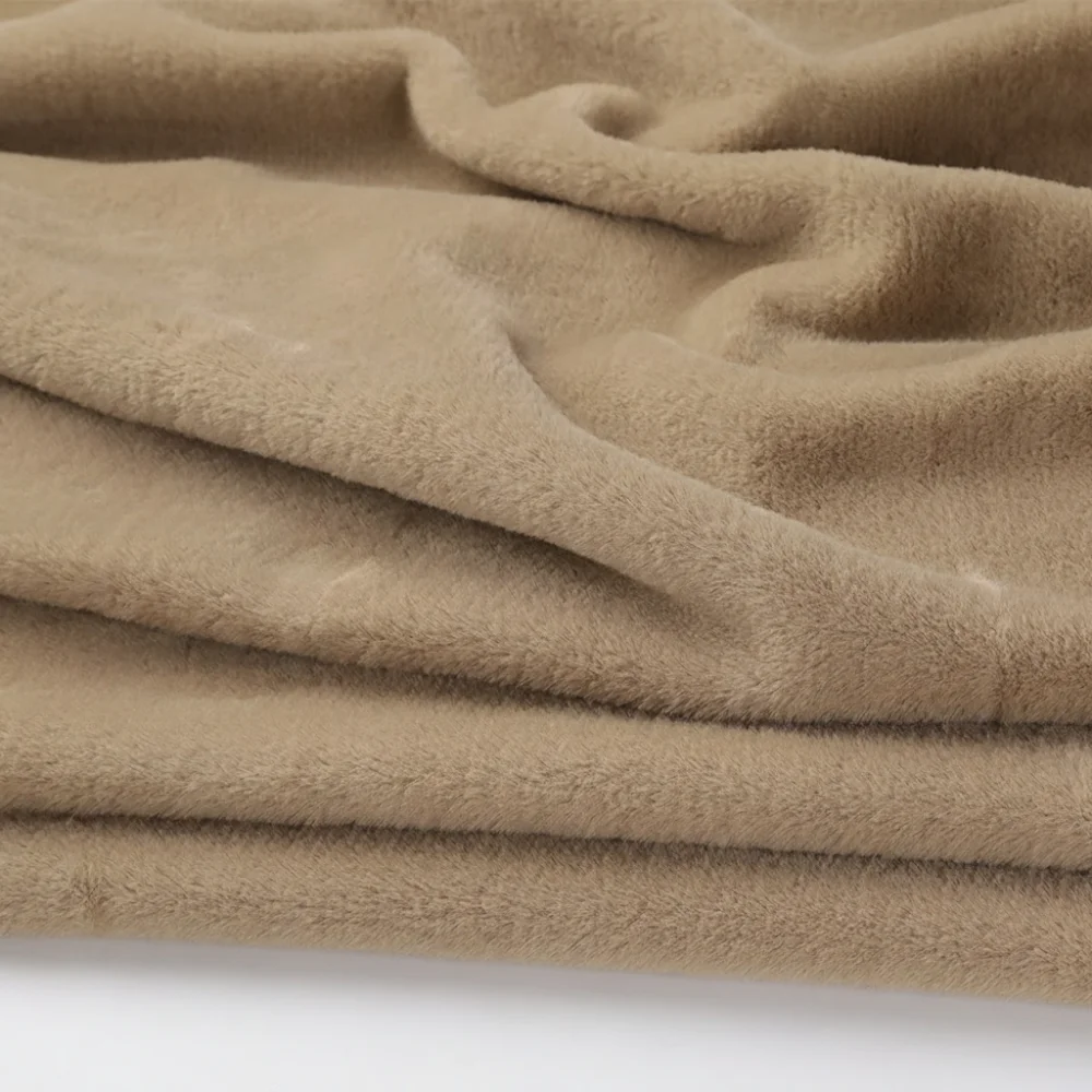 Luxurious Encrypted Thickened Faux Rabbit Fur Fabric - 50x50cm, Decorative Polyester Padding