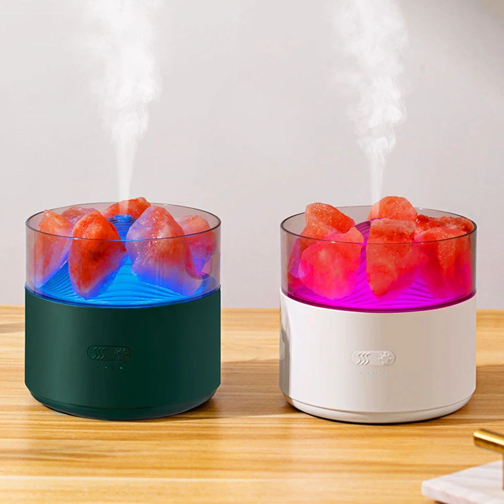 

Teapot Humidifier Himalayas Crystal Salt Stone Aromatherapy Humidifiers Diffusers Wireless Rechargeable Essential Oils Diffuser