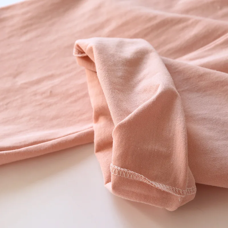 2024 Spring and Autumn New Couple Sleepwear 100% Cotton Knitted Large Men's and Women's Home Pants Solid Color Casual Pants