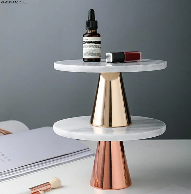 

Natural Marble Tray Cake Dessert Display Tray Modern Minimalist Home Decoration Fruit Snack Bread Tray Makeup Tool Display Stand