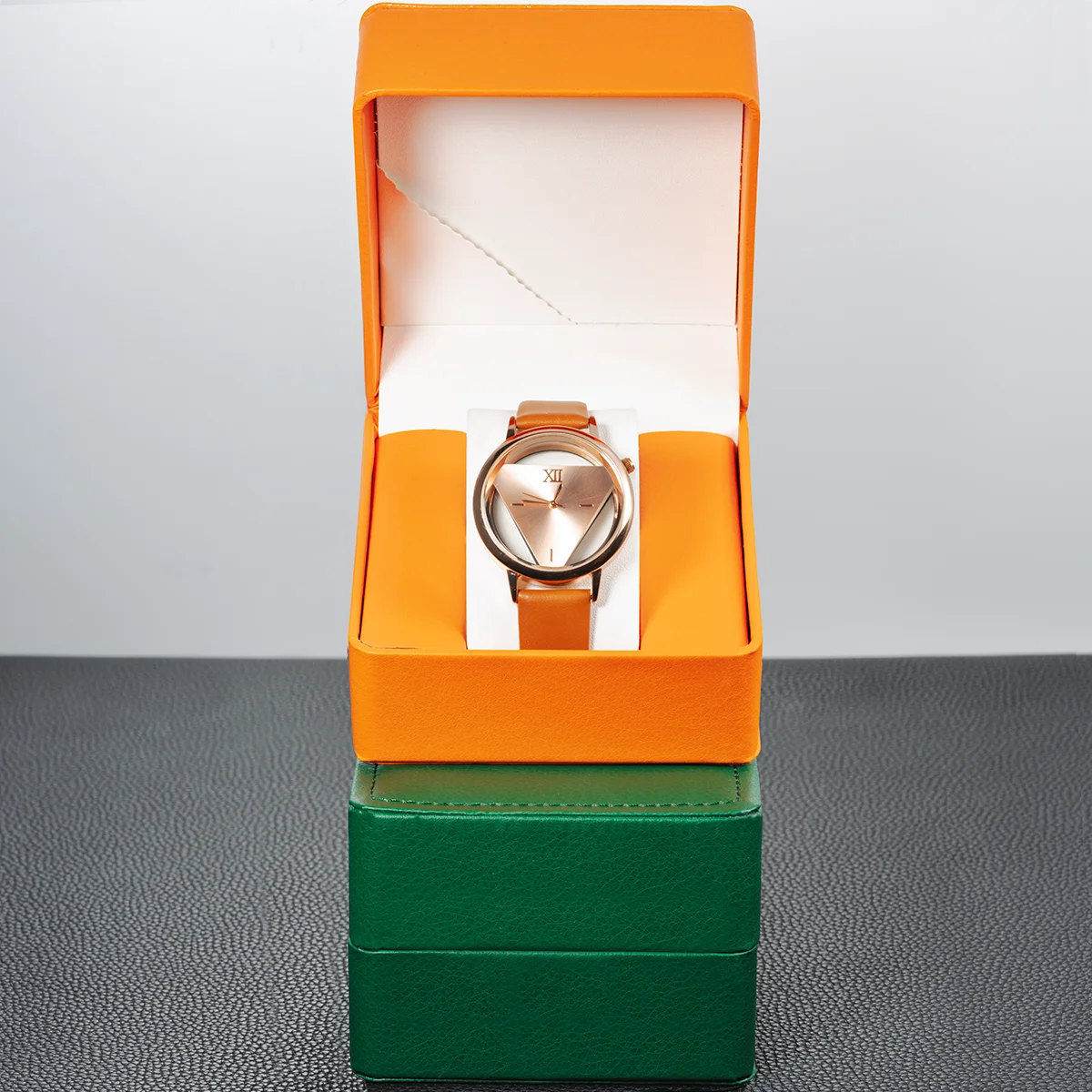 Watch Storage Box PU Single Watch Display Case Wristwatch Watch Holder Travel Jewelry Watch Organizer For Men Gift