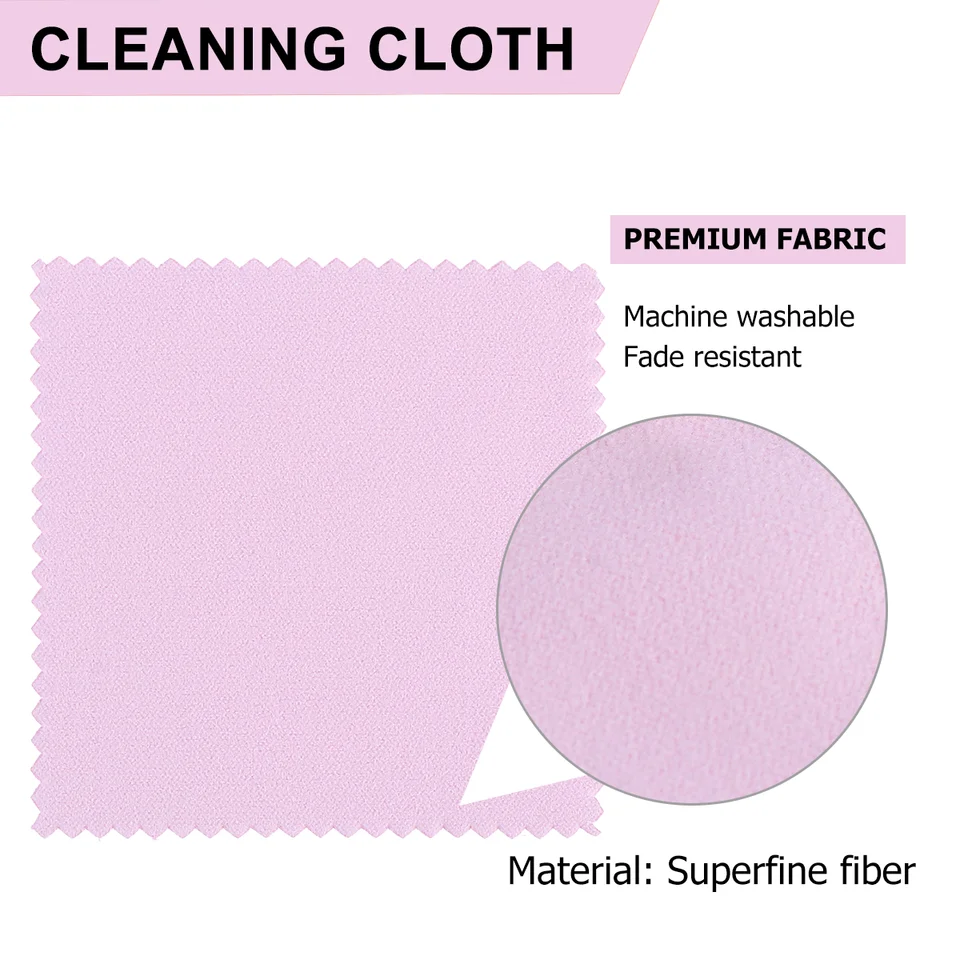 5 Panni Per Pulizia Gioielli In Argento - Microfibra Per Occhiali E Lenti - Foto 7