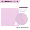 100 Pcs Glasses Cleaning Cloth Silver Wiping Supply Pink Phone Screen Microfiber for 4