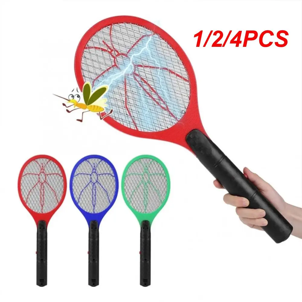 1/2/4Pcs Electric Fly Insect Bug Zapper Bat Handheld Insect Fly Swatter Racchetta Portatile Zanzare Killer Controllo Dei Parassiti Per