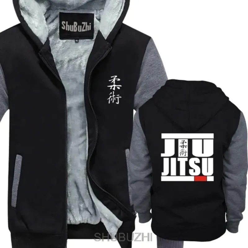 

Autumn Winter Clothing Casual Man's Top Hoody Jiu Jitsu Compression Guard Martial Arter Trainer Brazilian BJJ Thick Hoodies