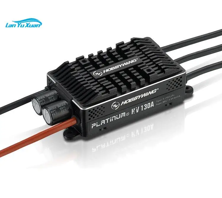 

Оригинальный Hobbywing Platinum 130A V4 бесщеточный ESC HV BEC / OPTO 5-14S Lipo Air Mode для радиоуправляемого дрона вертолета