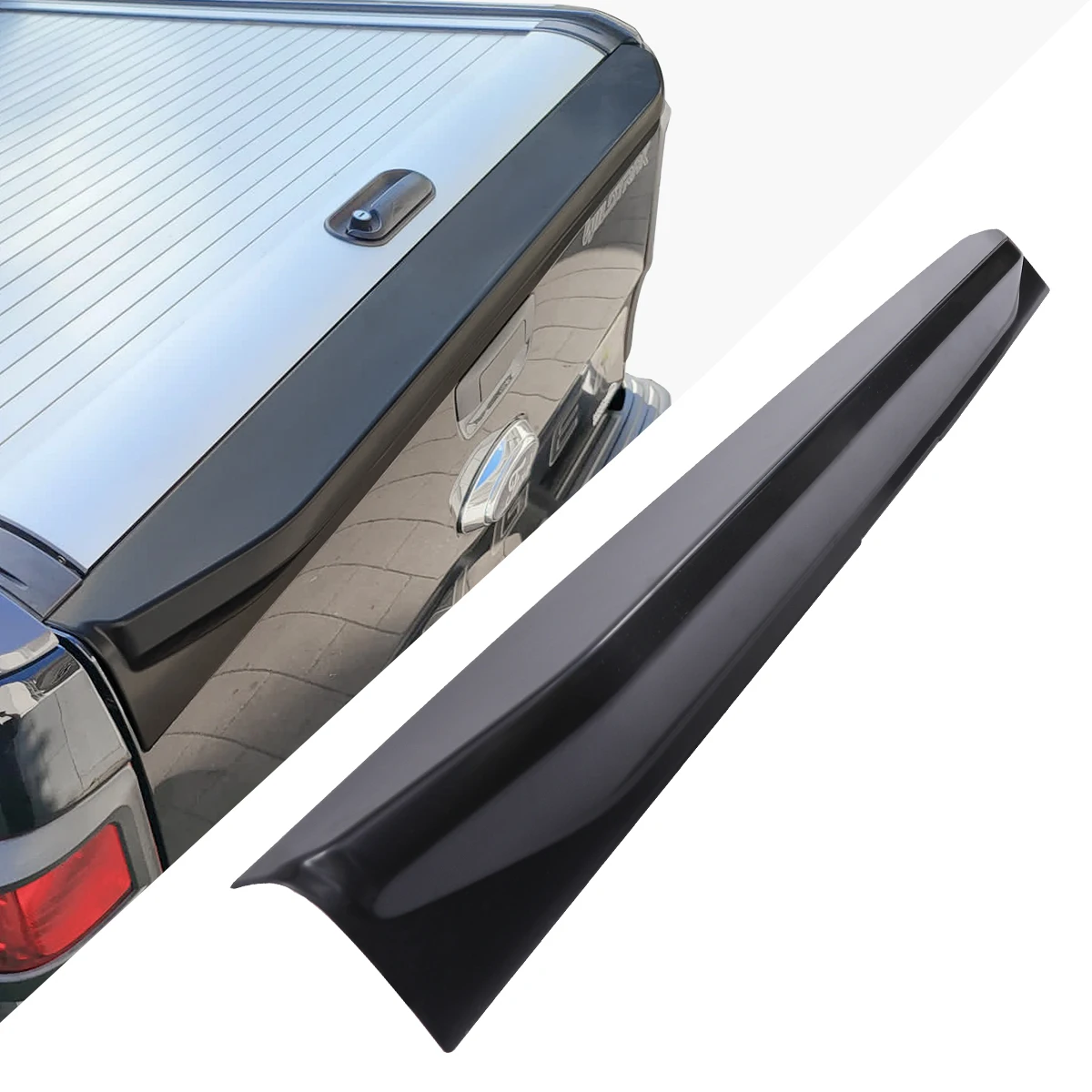 Nero Opaco Spoiler Posteriore Cancello Di Coda Trim Rail Guard Protector Per Ford Ranger T6 T7 T8 2012-2022 Wildtrak Raptor Car Styling 1 Pz