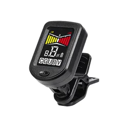 Premium Clip-On Chromatic Guitar Tuner with LCD Display (Color Screen Style)