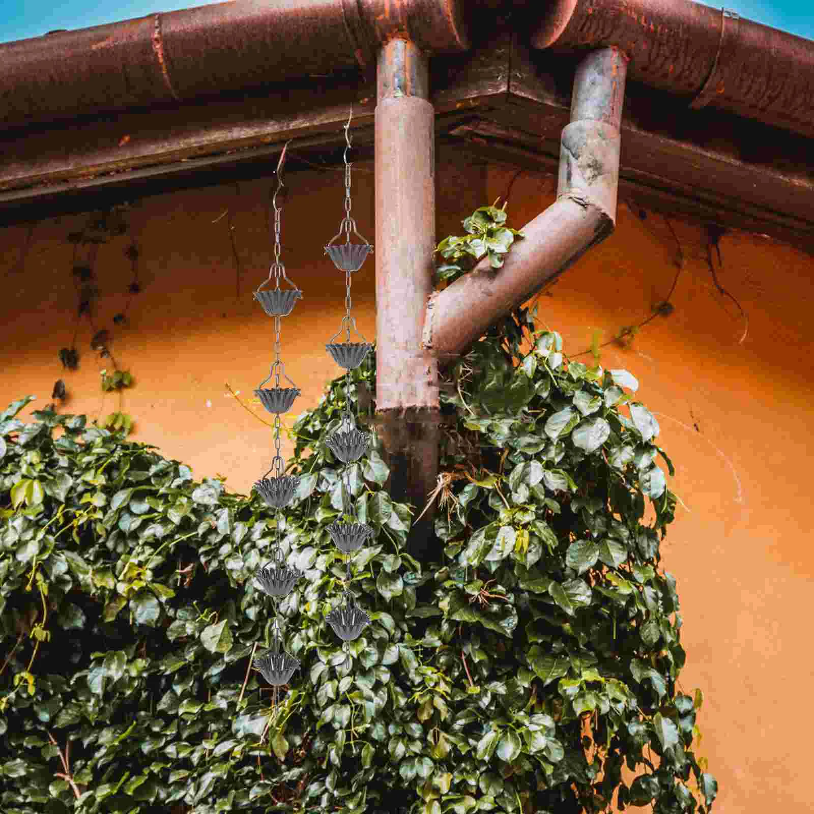 Aluminum Alloy Rain Chain Gutter for Garden Decor Portable Lightweight Alternatives to Downspout Gifts