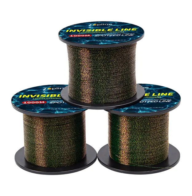 1000M Fishing Line Green 3D Super Strong Spotted Line 18LB 20LB