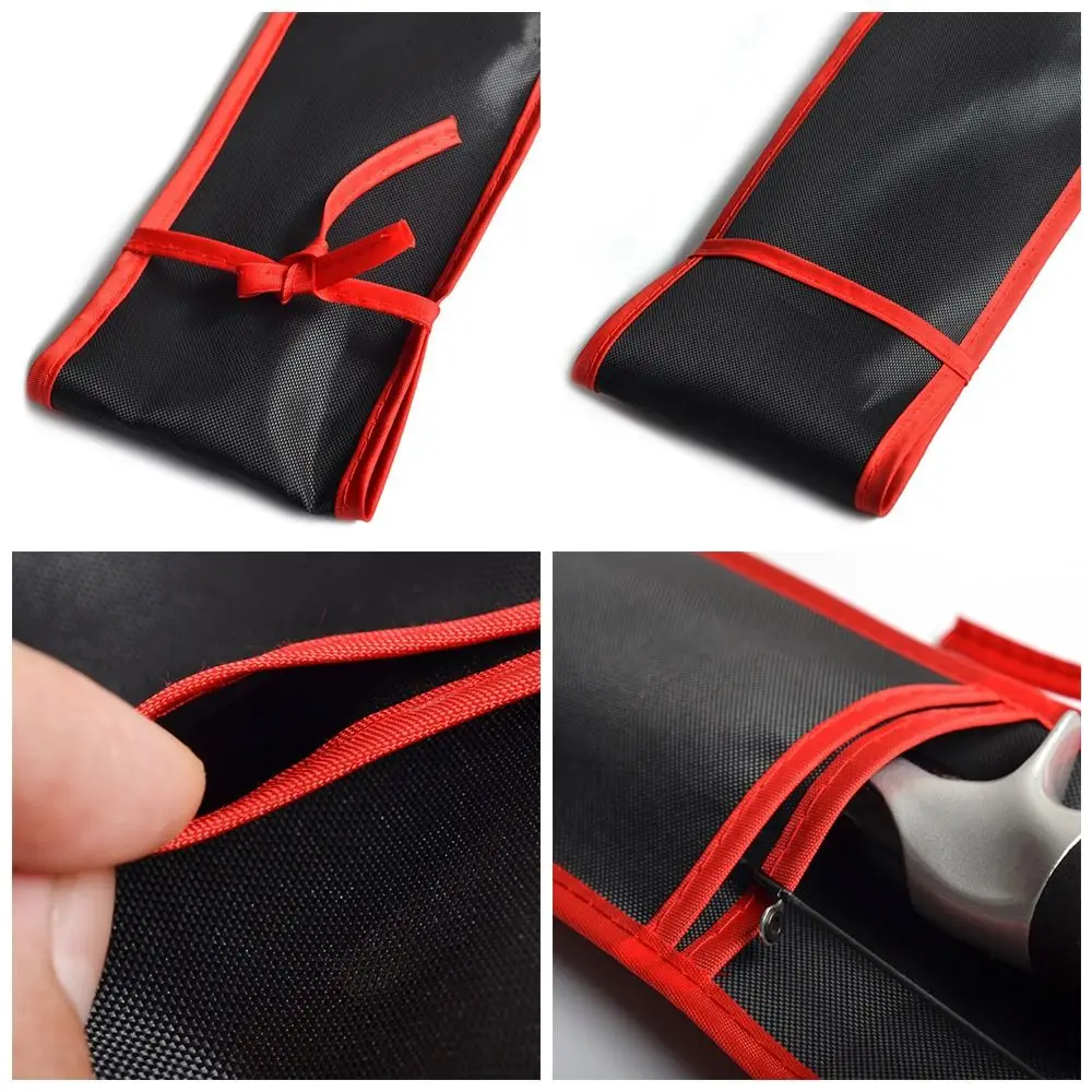 Sac canne pêche pliable portable : rangement multifonction double couche grande capacité pour matériel