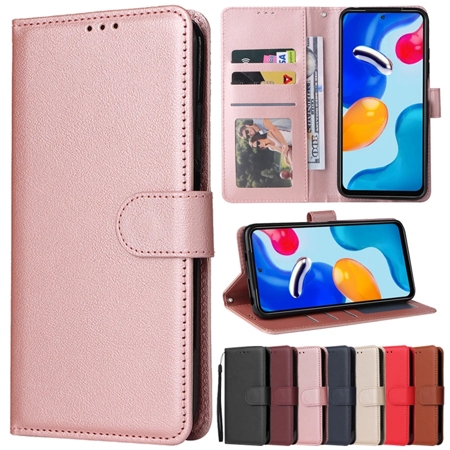 

Wallet Flip Leather Case For Xiaomi Redmi Note 11T Pro 11R 11E 10S 11 10A 10C Poco X4 Pro GT M4 Pro C40 F4 M5s 11T 12 Lite 12T