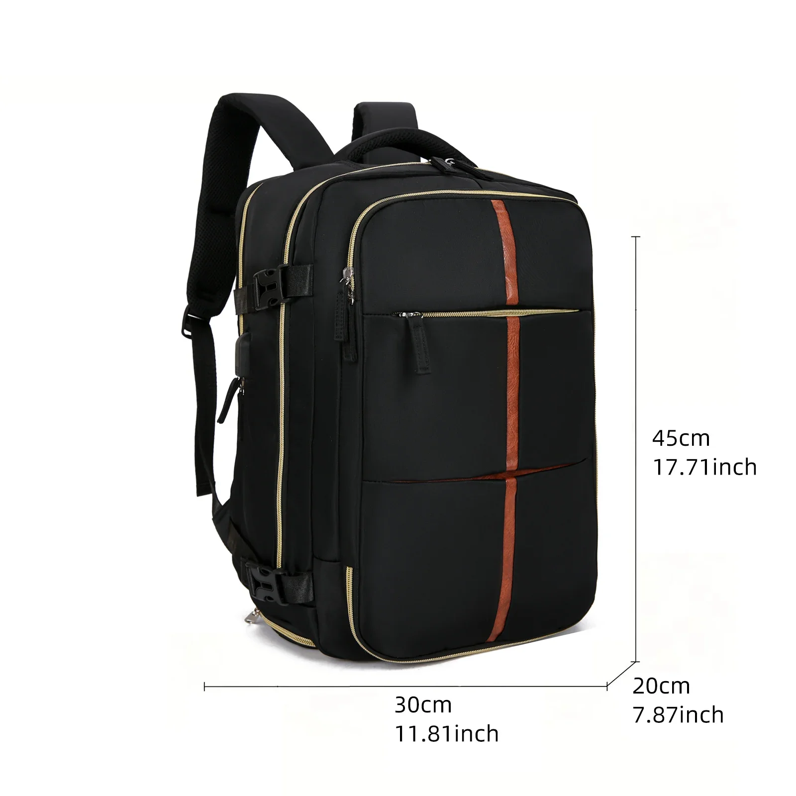 Multifunctional Travel Backpack Large Capacity Airline-approved Luggage Bag Schoolbag Outdoor Sports With Shoes Compartment