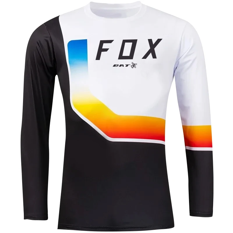 

BAT FOX Motocross Jersey Downhill T-Shirt Mountain Bike Jersey Quick-Dry Off-Road Racing Cycling Shirt Camisas Ciclismo