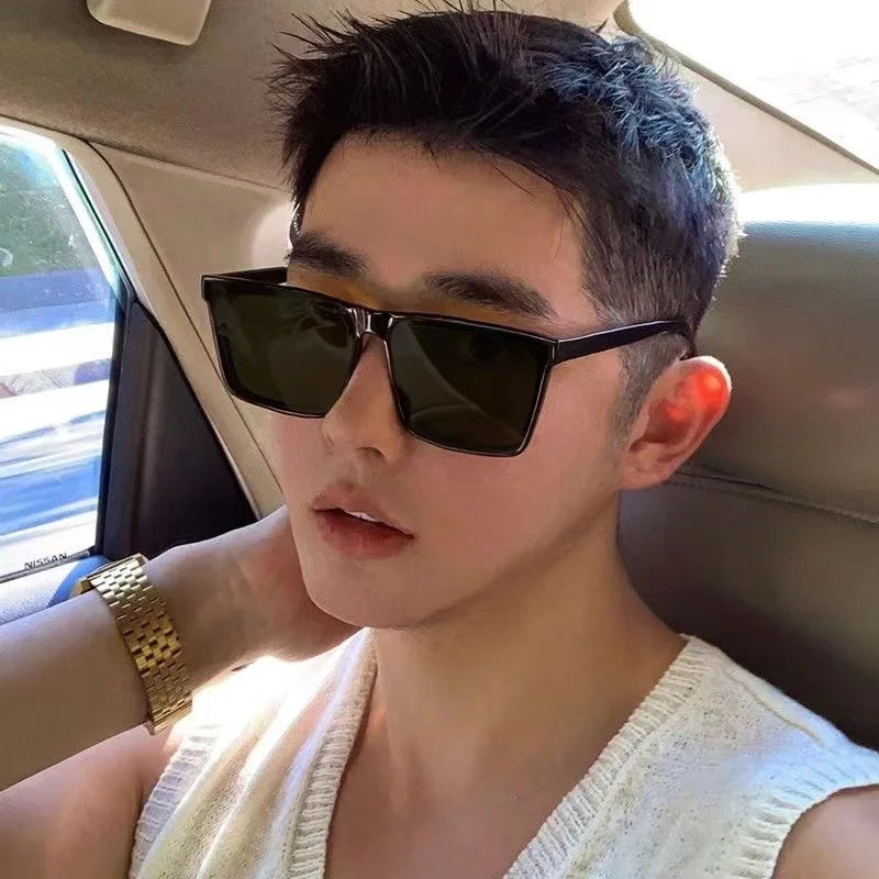 Premium Men's UV Protection Square Frame Sunglasses - New 2025 Fashion Style