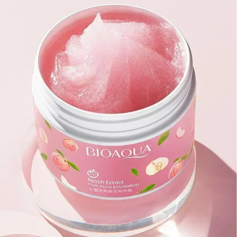 Facial Exfoliating Body Scrub 140g Whitening Moisturizing Peeling Cream Gel Face Scrub Clean Pores Tender and Moist