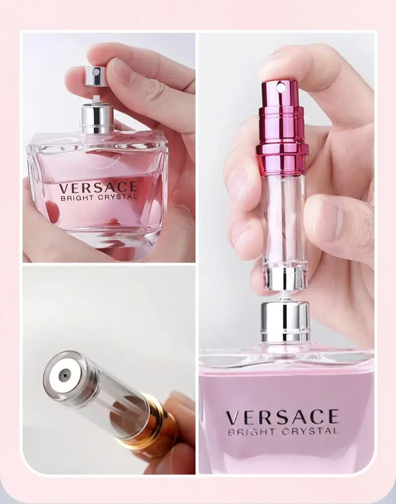 5ml Leather Perfume Dispenser Bottle Refillable Atomizer Travel Spray Ultral Fine Mist Fragrance Container