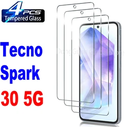 Premium Tempered Glass Screen Protector Film for 2 Pieces (For Spark 30 5G)