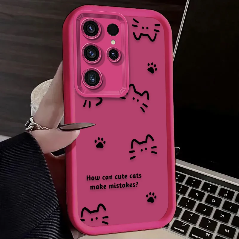 Adorable Black Line Pet-Themed Phone Case