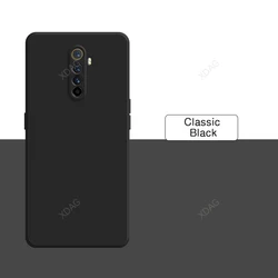 Luxury High-Quality Liquid Silicone Phone Case - Soft, Original Protective Cover for Realme X2 Pro (Classic Black)