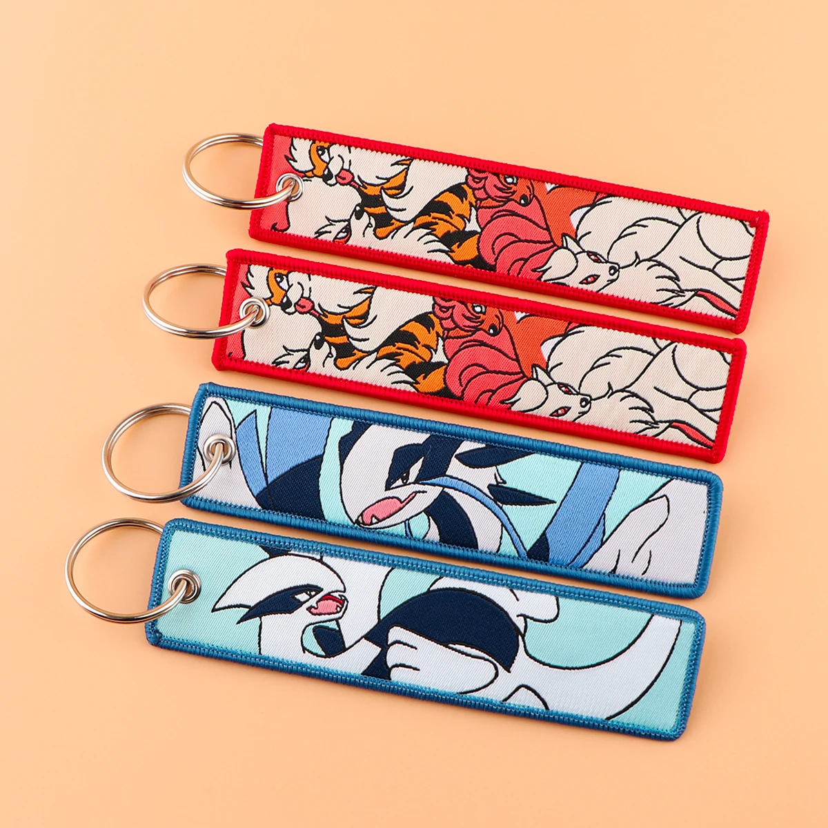 Charming Anime Cute Cartoon Embroidered Keychain | Stylish Key Holder & Accessory Gift