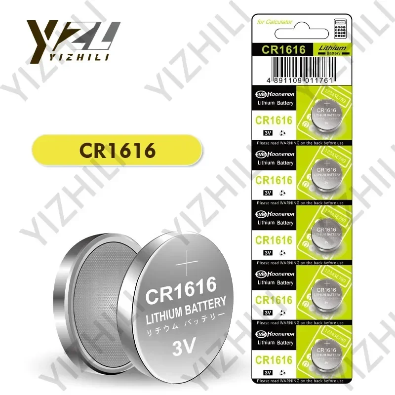 5-50PCS CR1616 3V Lithium Batteries Environmental Protection