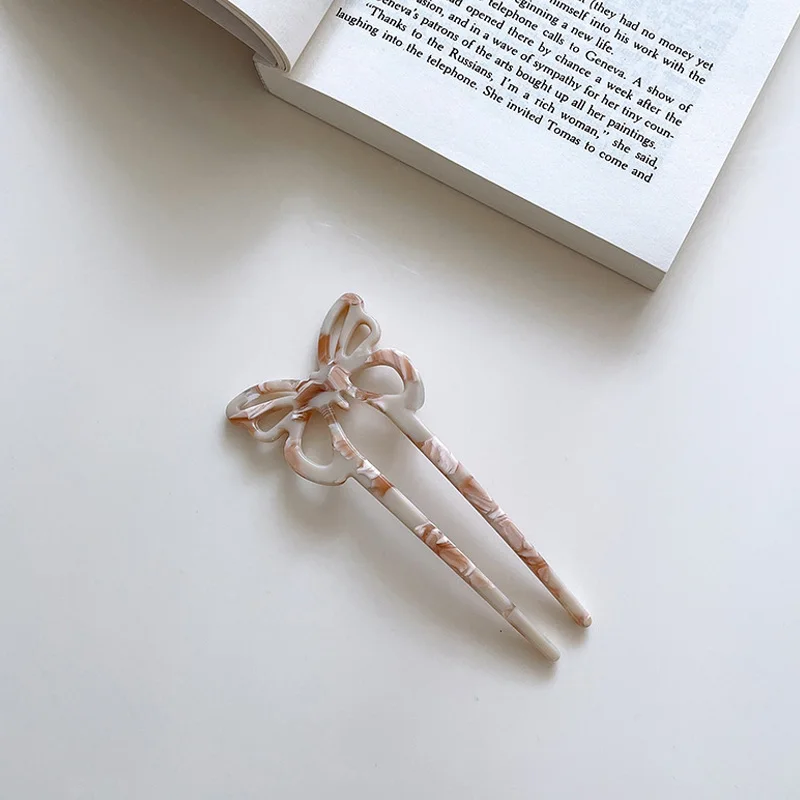 Chuangdi 6 Pezzi Forcine Per Capelli A Forma Di U In Tartaruga Forcine Per Chignon Francesi Bastoncini Per Capelli In Metallo Perni Di Chignon French Hair Pin Accessorio Per Acconciature Da Donna - Foto 3