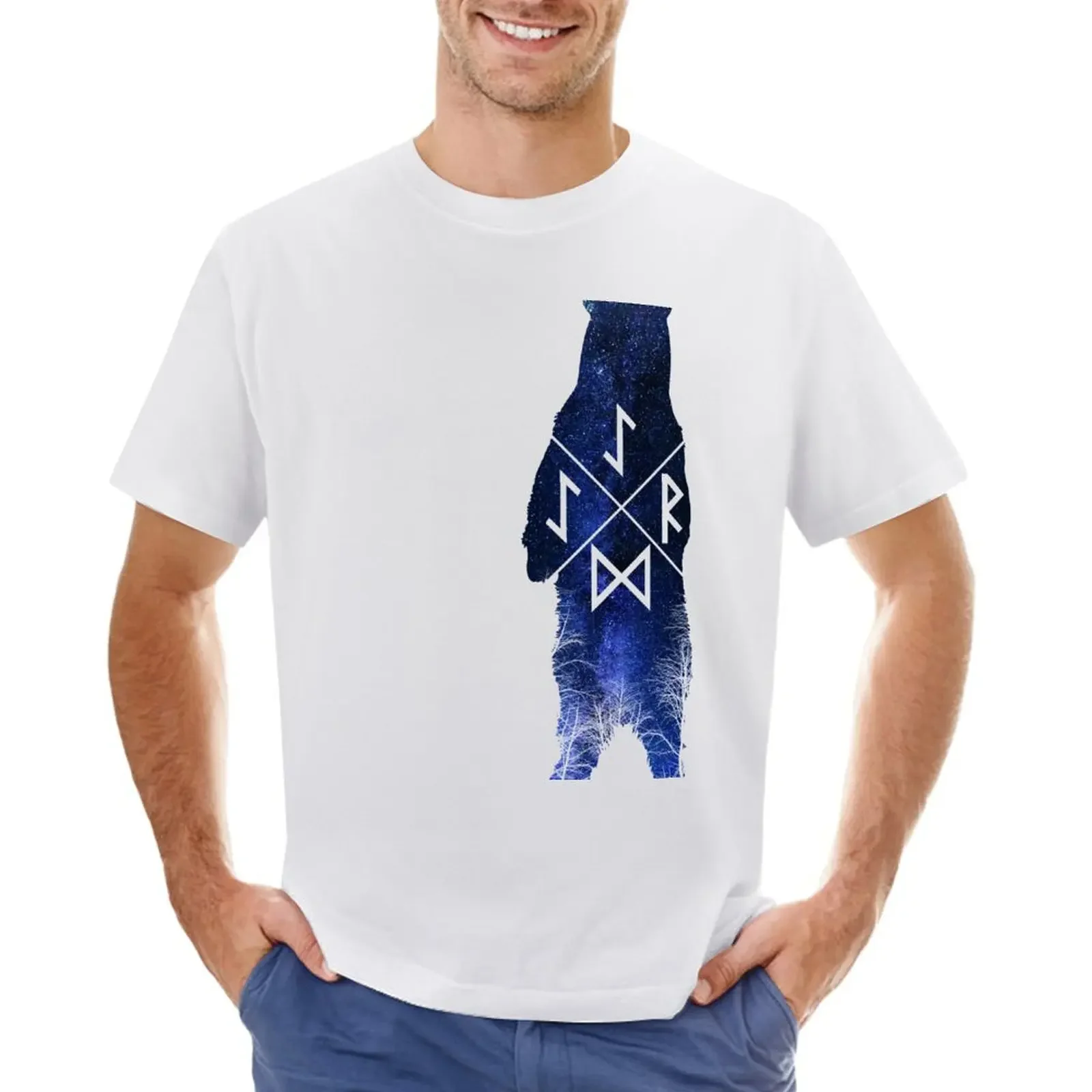 

Runebear T-shirt plus sizes sports fans aesthetic clothes animal prinfor boys Men's t shirts