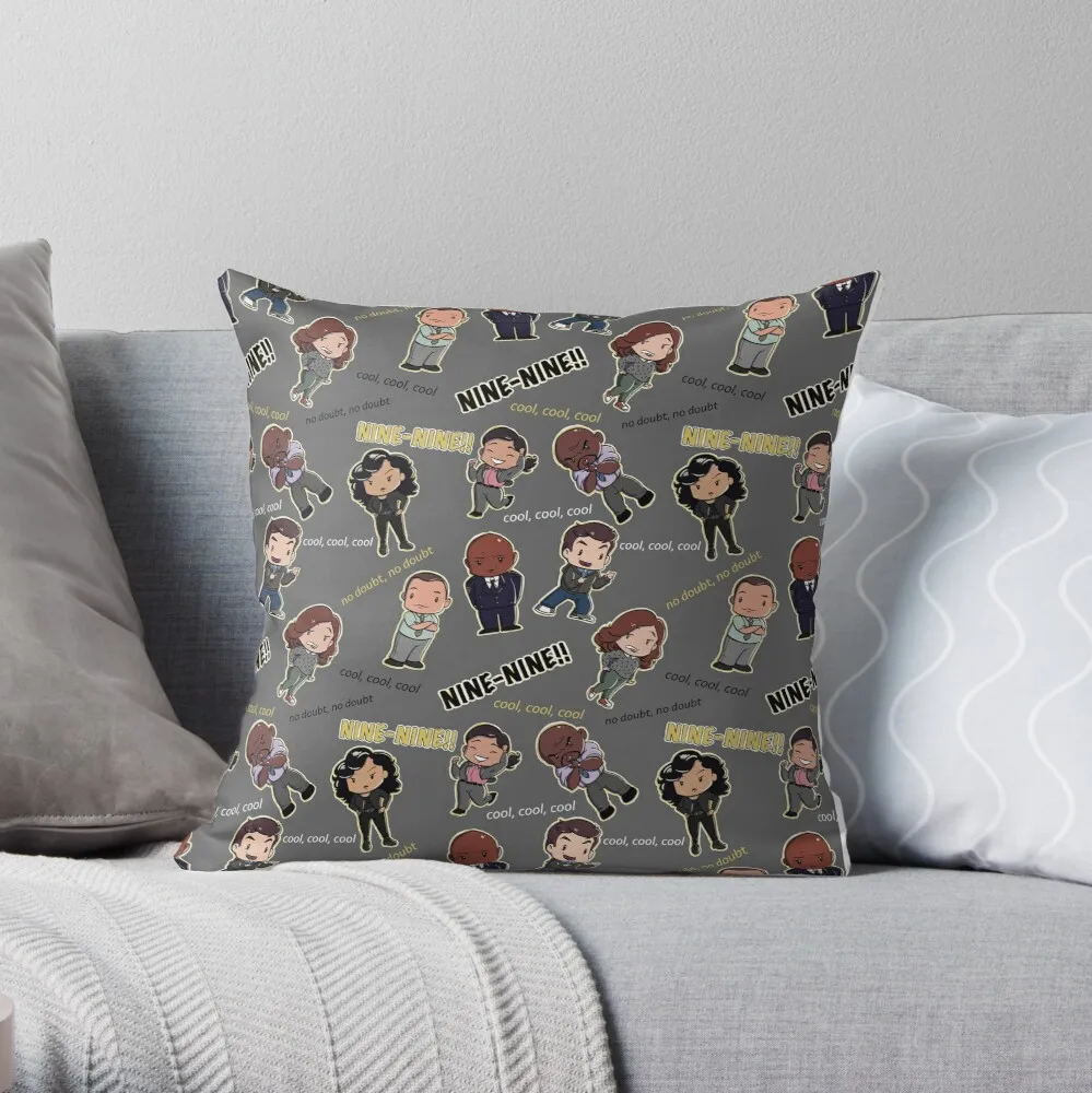 

Nine-Nine Pattern - Brooklyn 99 Throw Pillow sofas covers Cushions