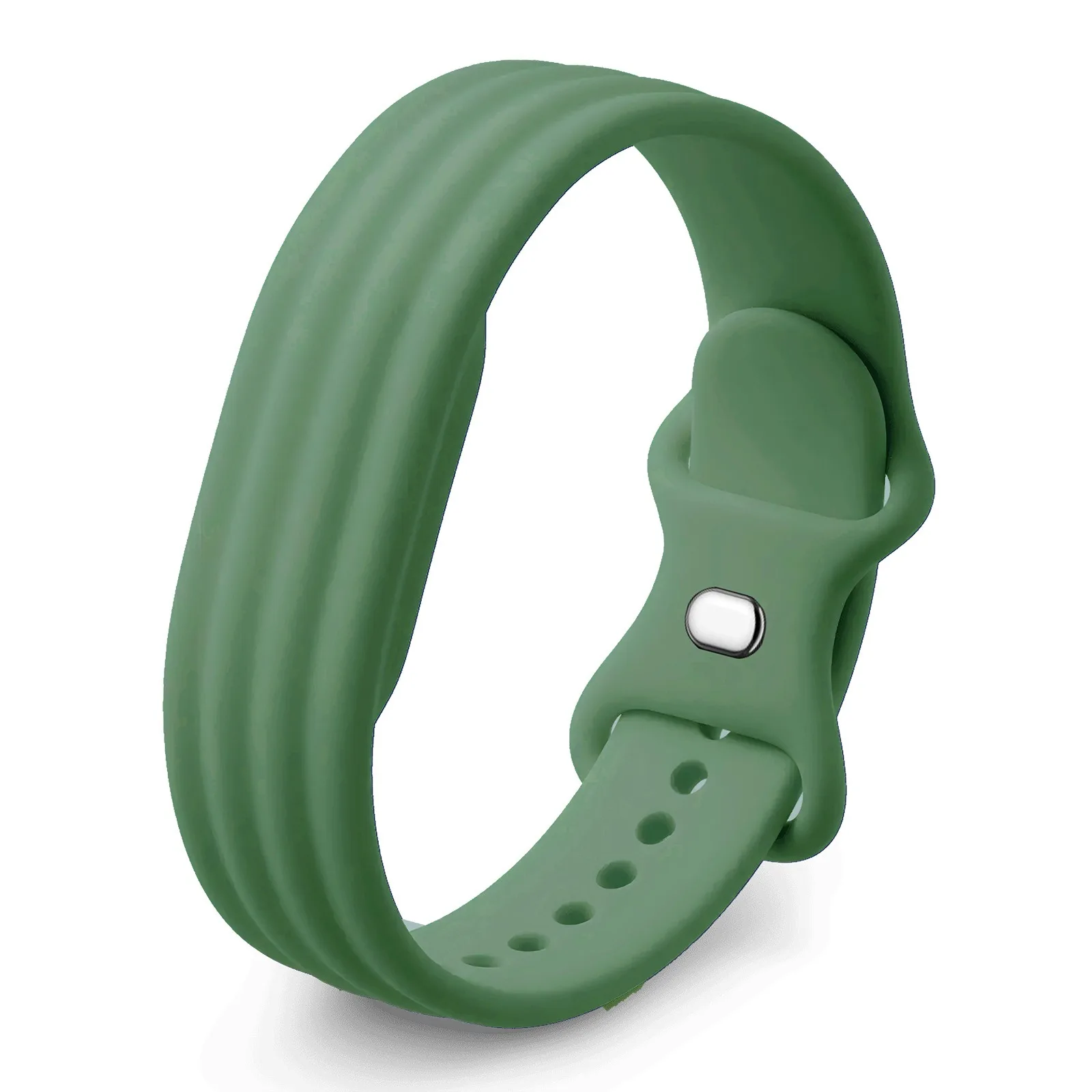 Breathable Silicone Sports Watch Strap - Universal Fit Replacement Wristband