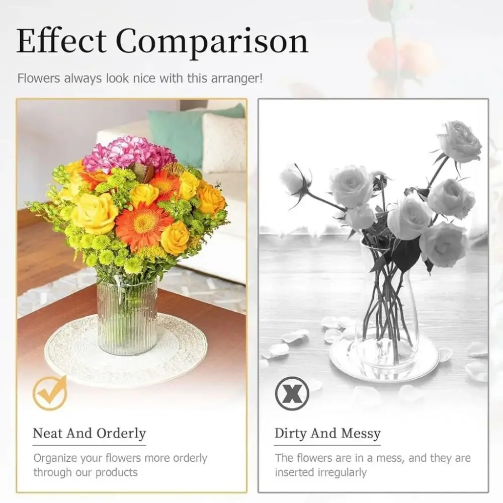 Ikebana Stem Holder Transparent Spiral for Vases Flower Stem Bouquet Twister Arrangement DIY Flower Arranging Tool