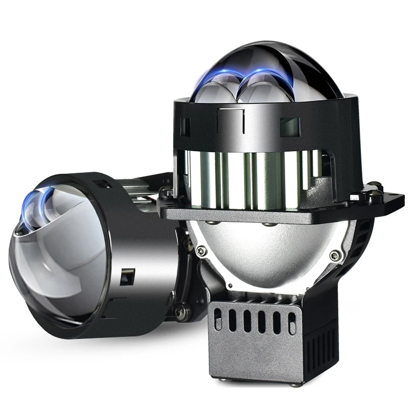 Automotive Double Laser 180W 3 Pollici Bi Led Obiettivo Del Proiettore Per Auto Led Fari Lampada Luces Faros Faro Sistema Di Illuminazione Automatica
