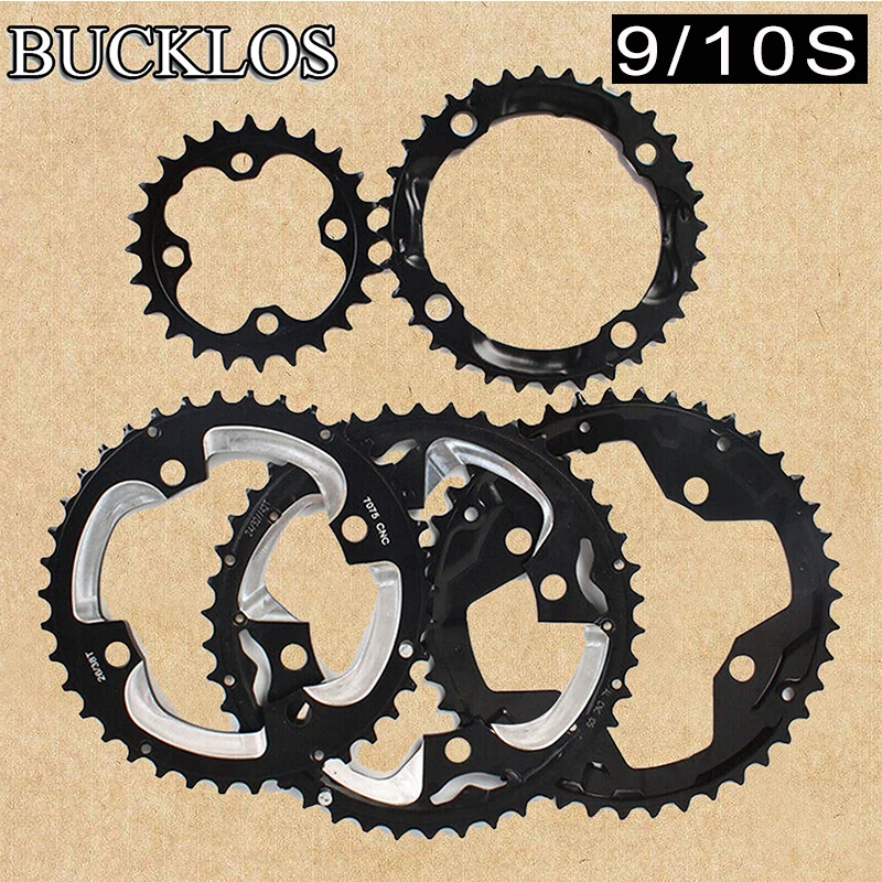 PSLER Mountain Bike Crankset - 170mm Square Taper 104/64 BCD For 8-11 Speed MTB & Road Bikes