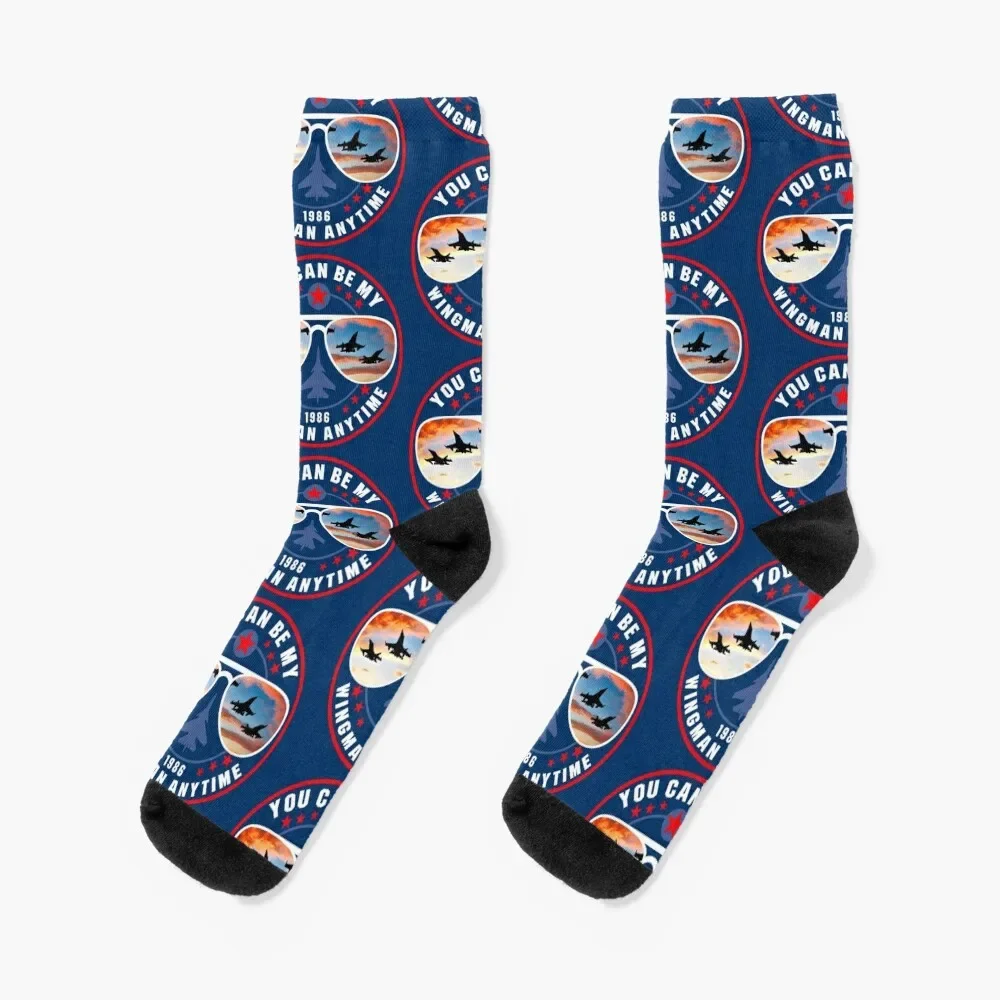 

You Can Be My Wingman Anytime Socks custom football Socks For Man Women's