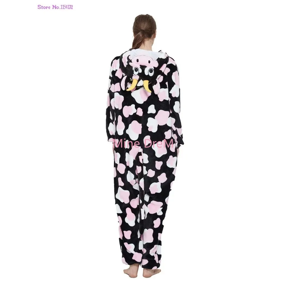 Cow Winter Kiguruimi Anime Oneises Pajamas Cow Kigurumi Cosplay Onesie CustomeAnimal Pajamas Sets Anime Cosplay Costumes