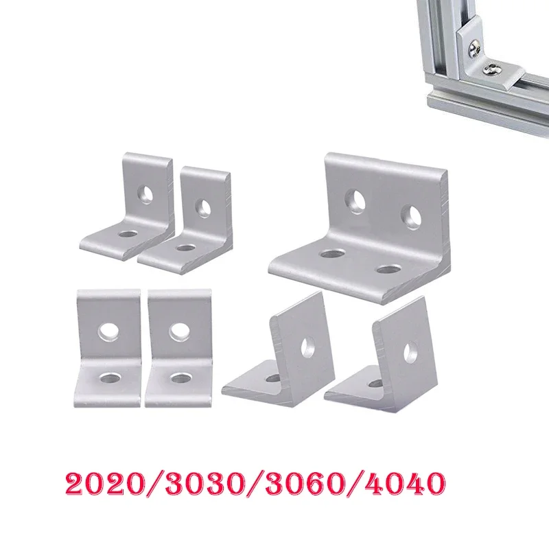 

10 Pieces 2020 90 Degree Vertical Corner Conversion Connecting Piece 2 Hole 3030 3060 4040Profile Corner Code CNC