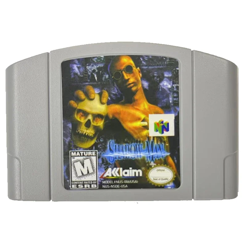 

Shadow Man N64 Game Card Series American Version Japanese Cartoon Card Boutique Toys and Gifts