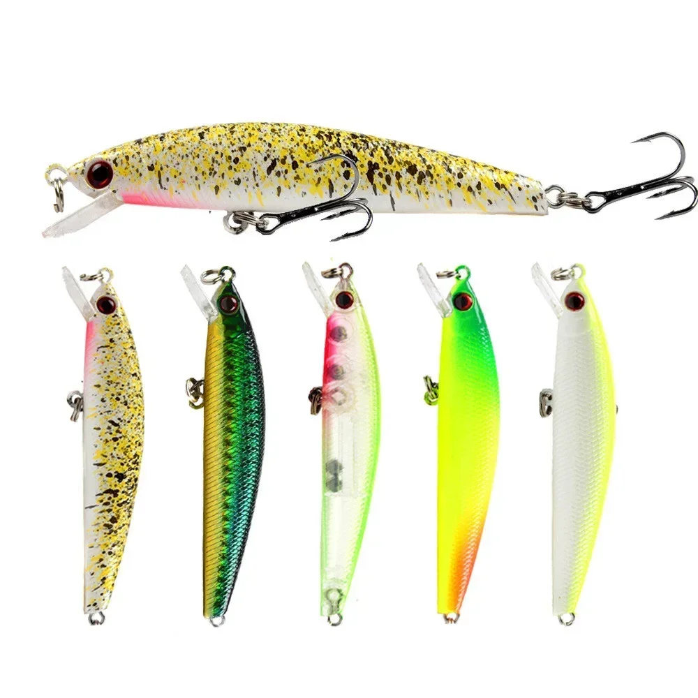 

1PCS Sinking Minnow Fishing Lure Laser Hard Artificial Bait 3D Eyes 8.5cm 7.5g Fishing Wobblers Crankbait Minnows