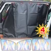 Magnetic Suction Car Sunshade Laser Coating Blackout Cloth UV Protection Privacy Design Driver & Rear Seat Sunscreen Curtain Set 1