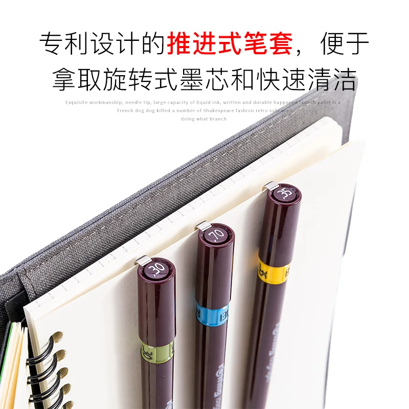 Needle Pen rOtring Isograph 0.1-0.8mm Repeated replacement nib Addable Ink hook line Hand-painted Drawing 1pc multifunction pen