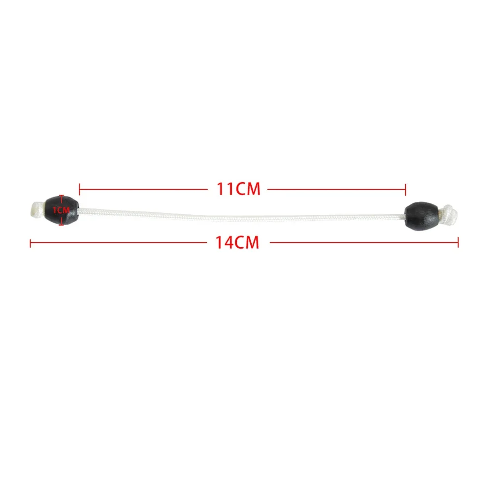 1pc 2pcs 11-12cm Wishbone Rope With Stopper Ball Spearfishing Rubber Latex Band Wishbone V Accessories Water Sports