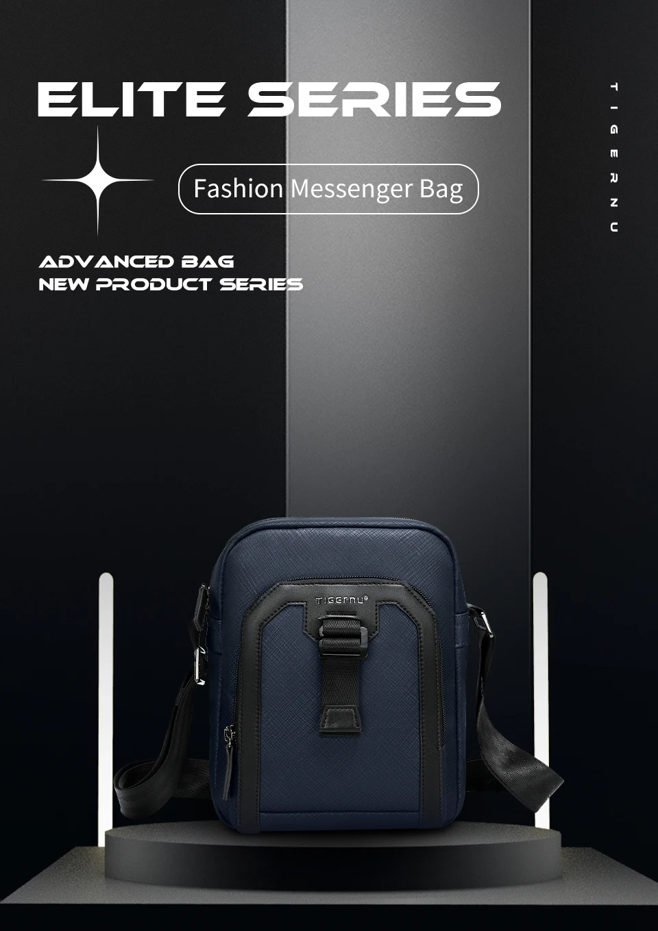 Tigernu Herren Messenger Bags Herren Oxford Bags Wasserdichte Umhängetasche 7,9 Zoll iPad Mini Bag Herren Reisetasche Umhängetaschen Elite Series – Detail 1