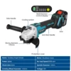 Drillpro 125MM M14 Brushless Electric Angle Grinder 4 Speed Cutting Machine Lithium Battery Power Tool For Makita 18V Batterry 4